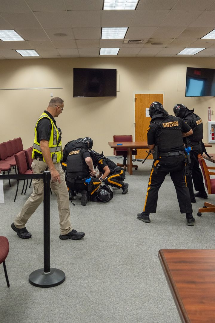 Evesham Township Police Conduct Active Shooter Training at Municipal Office