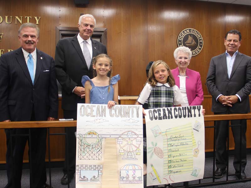 Ocean County Poster Contest Winners Showcased at Commissioner's Meeting