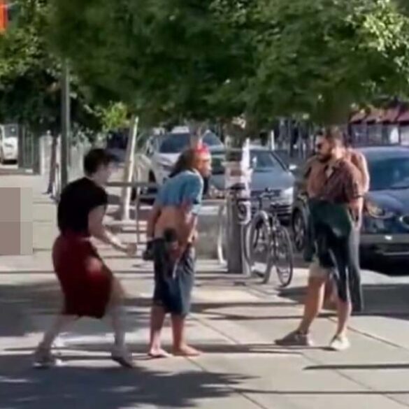 Tourist blowtorched and assaulted by pirate, saved by two nudists and a trans in san francisco - photo licensed by shore news network.