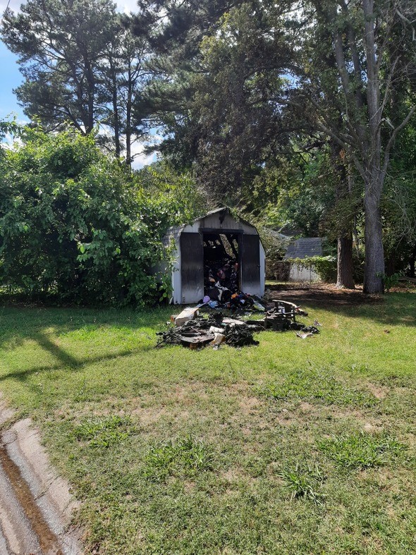 Police Say Shed Fire Intentionally Set by Two Juveniles