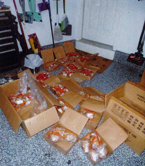 Smithtown Man Arrested on Weapons and Fireworks Charges