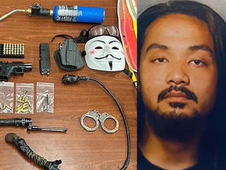 Suspicious man caught with cache of weapons, mask near laguardia airport - photo licensed by shore news network.