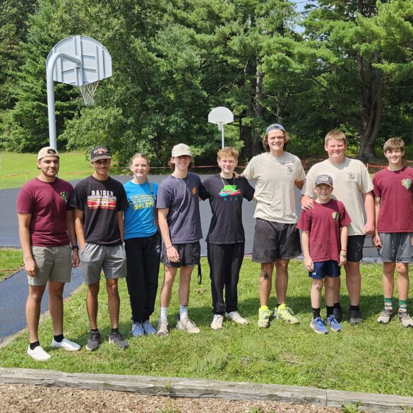 Jackson eagle scout continues renovation of camp joy basketball court - photo licensed by shore news network.