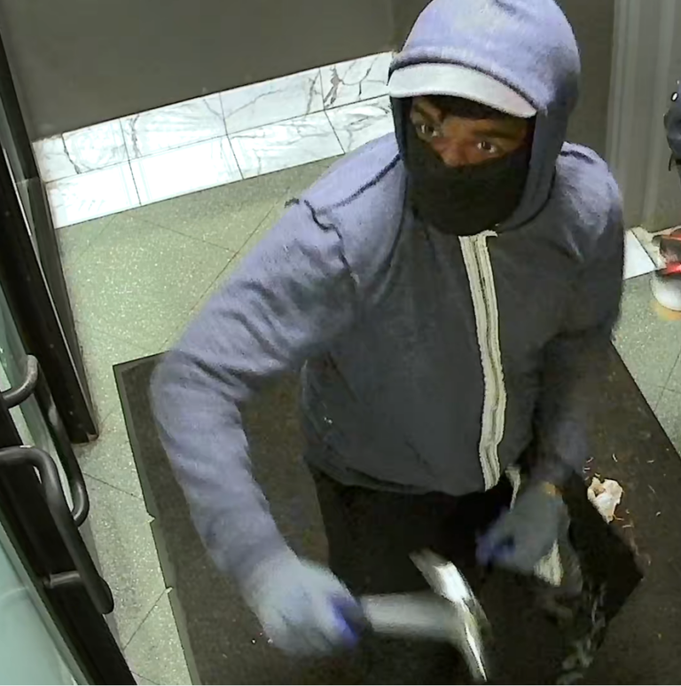 Columbia exec's apartment attacked by pro-hamas vandals with paint and crickets - photo licensed by shore news network.