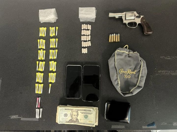 Handgun and Drugs Seized in Baltimore District Arrest