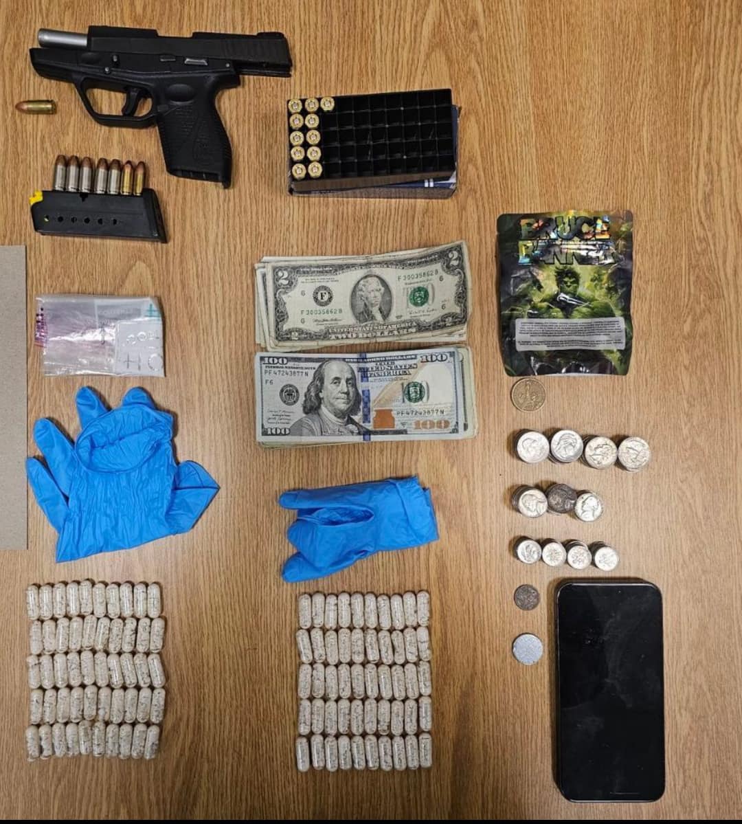 Baltimore Police Arrest Man for Handgun and Drug Offenses