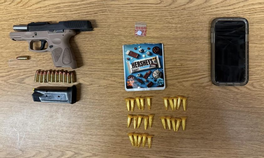 Handgun and Drugs Seized in Baltimore Arrest