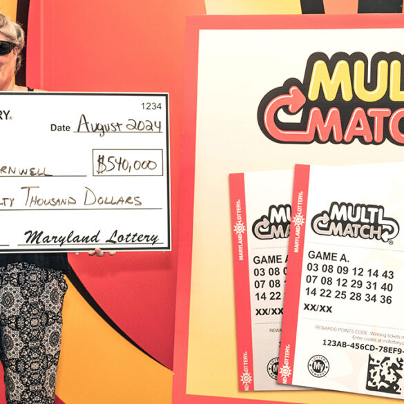 Frederick woman wins $540k lottery jackpot - photo licensed by shore news network.