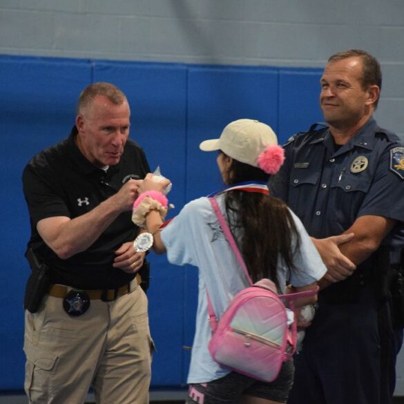 Harford county sheriff's office concludes annual badges for baseball program - photo licensed by shore news network.