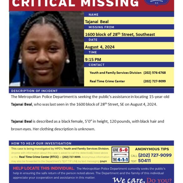15-year-old girl reported urgently missing in d. C. - photo licensed by shore news network.