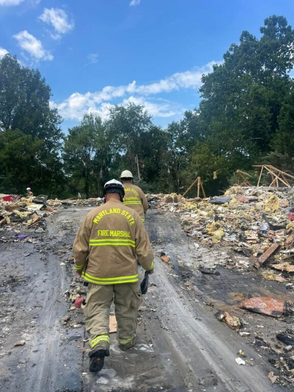 Investigators Comb Debris for Clues After Deady Maryland House Explosion Investigators Comb Debris for Clues After Deady Maryland House Explosion