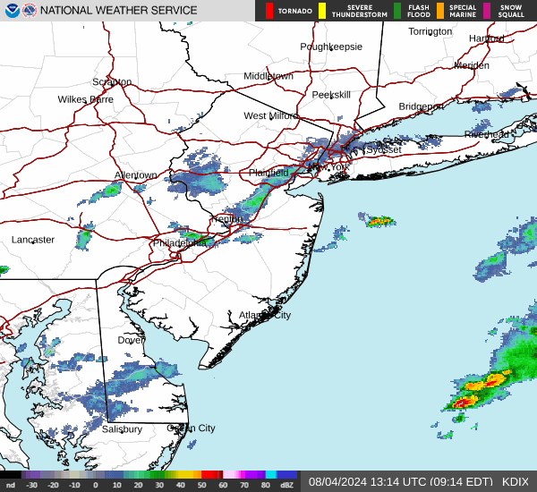 More Passing Showers and Storms Coming Through New Jersey on Sunday
