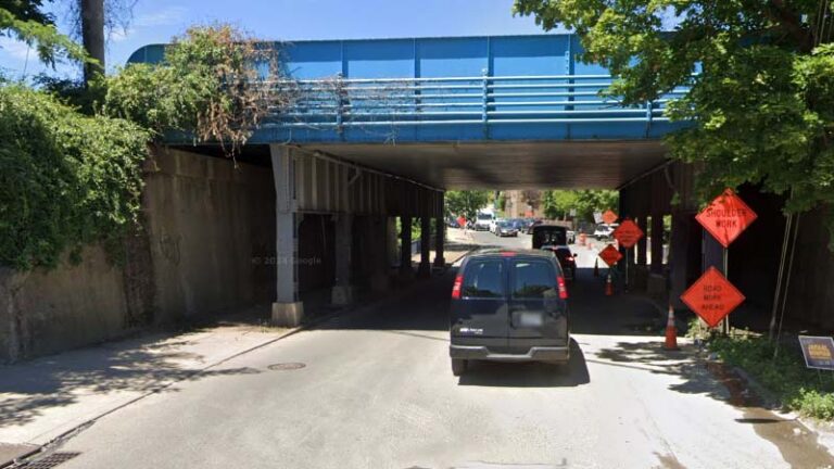 Nypd homicide unit takes case after body found on oak street bridge - photo licensed by shore news network.