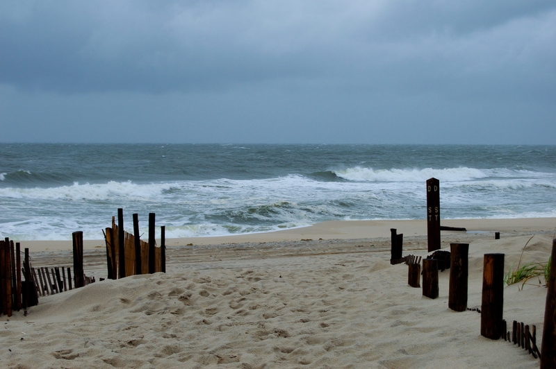 Rainy Day at the Beach in Seaside Park, NJ