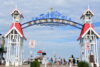 The famous Boardwalk sign in Ocean City, Maryland USA