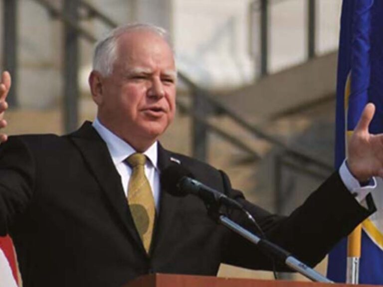 Walz claimed he stood in war zone at bagram air base in iraq, what? - photo licensed by shore news network.