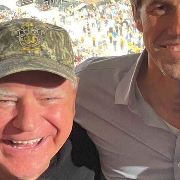 Tim walz special forces hat worn at new jersey springsteen concert is upsetting veterans - photo licensed by shore news network.