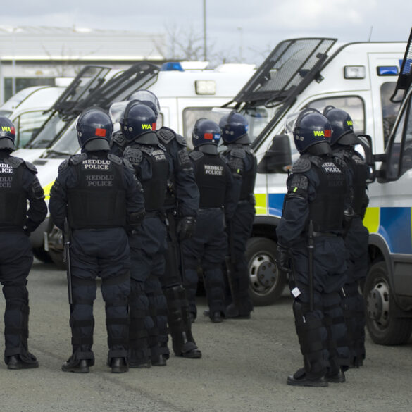 Looney toon brit bobbies threaten to jail americans as citizens protest police failures - photo licensed by shore news network.