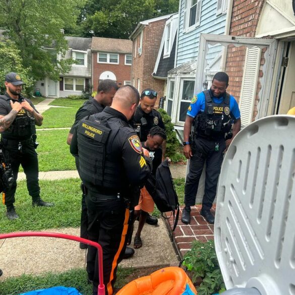 Willingboro police officers turn boy's misfortune into kind gesture - photo licensed by shore news network.