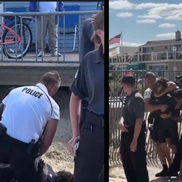 Belmar police dig proverbial hole in the sand after violent arrest of surfer over beach badge - photo licensed by shore news network.