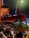 Vehicle crashes into st. John am church in newark