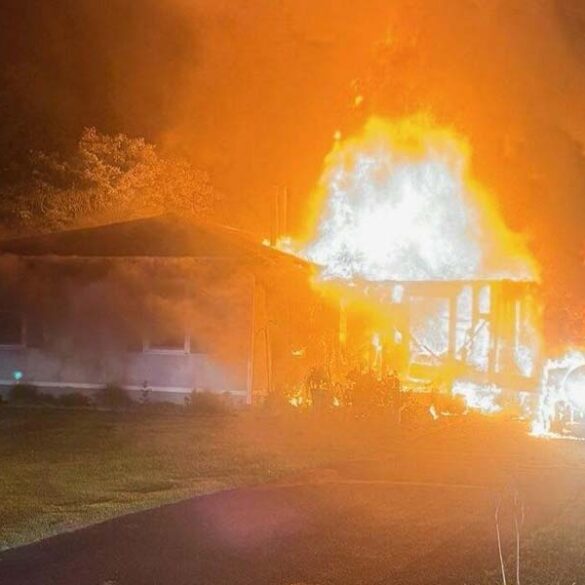 Carport fire spreads to home in cecil county - photo licensed by shore news network.