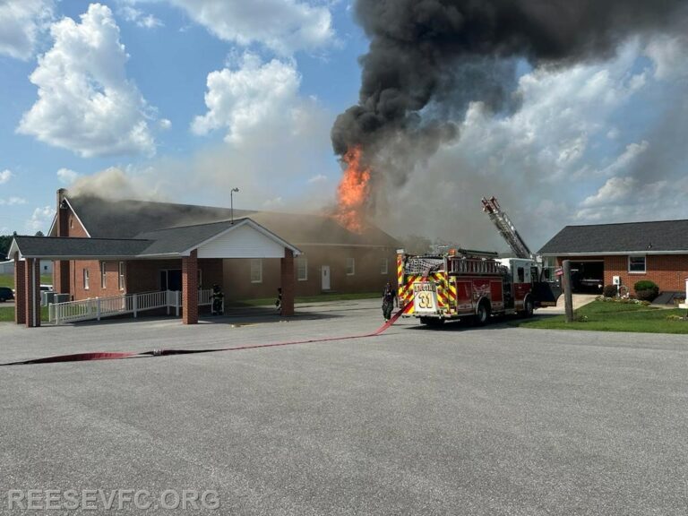 Maryland church fire under investigation by state marshals - photo licensed by shore news network.