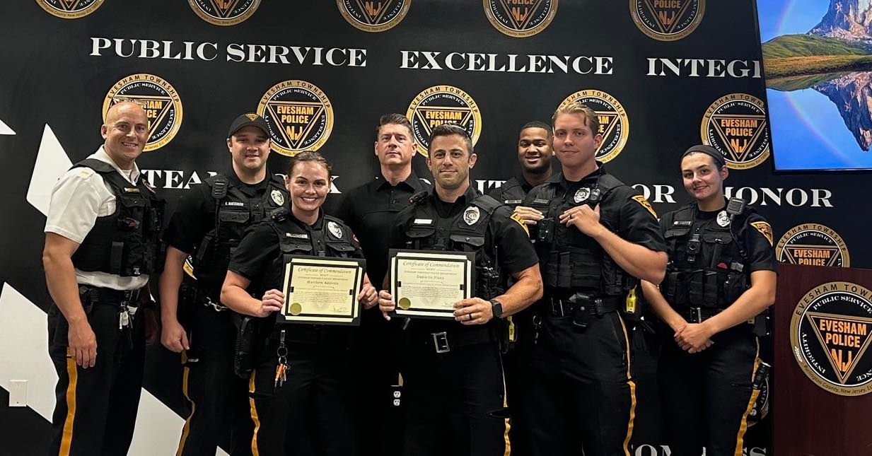 New Jersey Cops Recognized for Life Saving Effort of Man in Cardiac Arrest