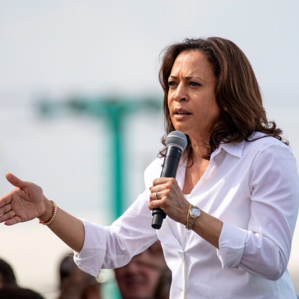 X denying kamala launches cash for conspiracy theories campaign during trump chat - photo licensed by shore news network.