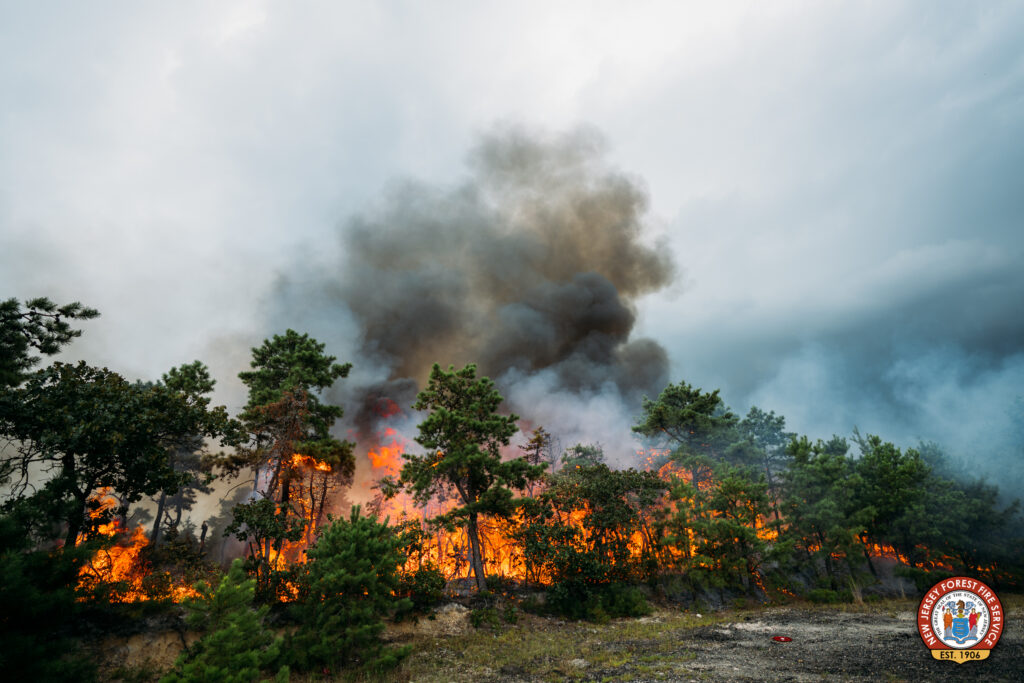 Wildfire Erupts in Woodland Township, Temporarily Closes Route 72 Wildfire Erupts in Woodland Township, Temporarily Closes Route 72