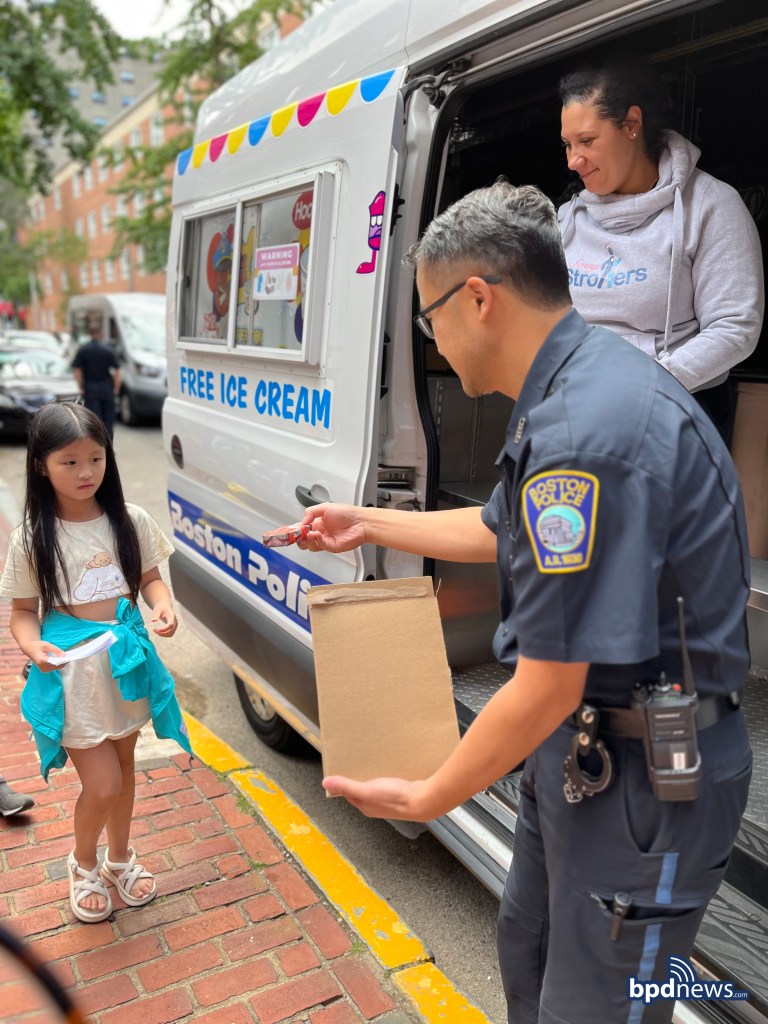 Boston Police Celebrate Last Day of School with Kwong Kow Chinese School Students