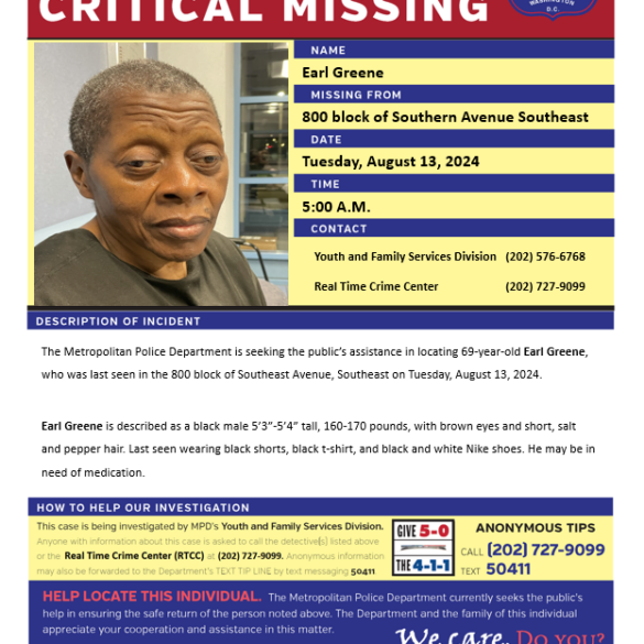 Missing 69-year-old man needing medication disappears in d. C. - photo licensed by shore news network.