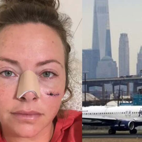 Woman stabbed in the face while waiting for flight at newark airport - photo licensed by shore news network.