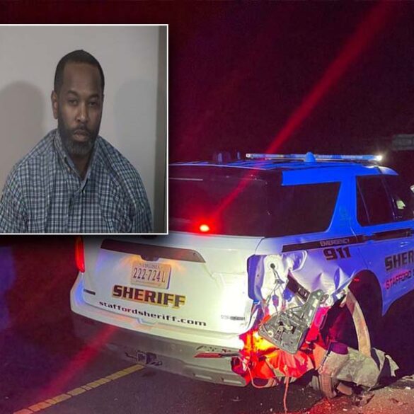 Drunk driver rear ends deputy's cruiser then flees scene - photo licensed by shore news network.