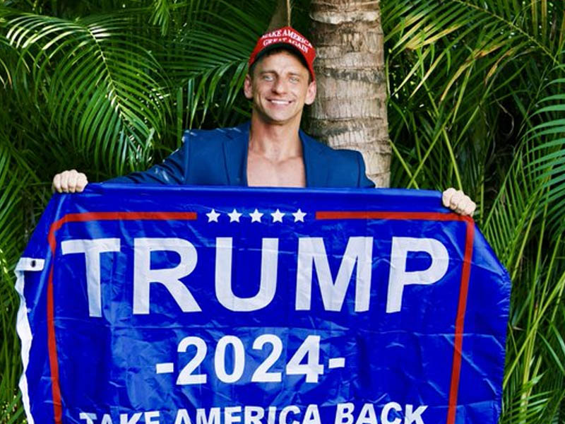 2016 'Trump Sucks' Streaker Now Riding the Trump Train
