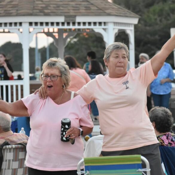 Toms river residents enjoy summer concert series at shelter cove beach - photo licensed by shore news network.