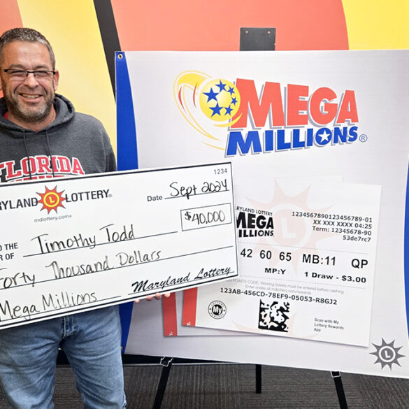 Huntingtown resident turns $10k mega millions win into $40k windfall - photo licensed by shore news network.