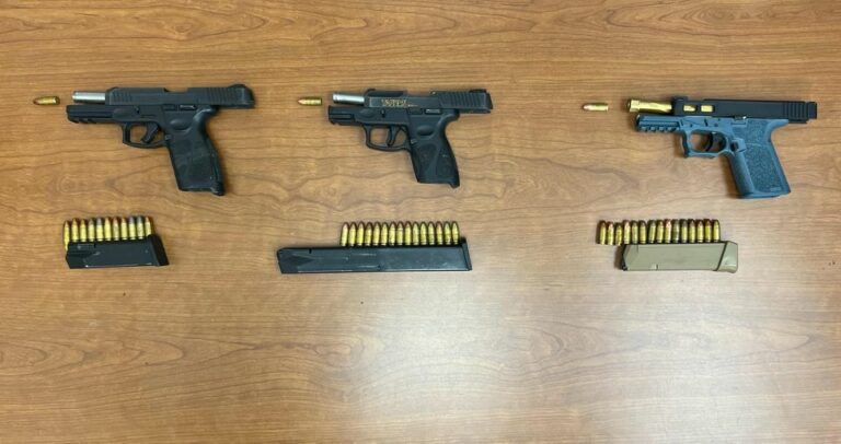 Trio arrested as police recover three handguns in baltimore - photo licensed by shore news network.