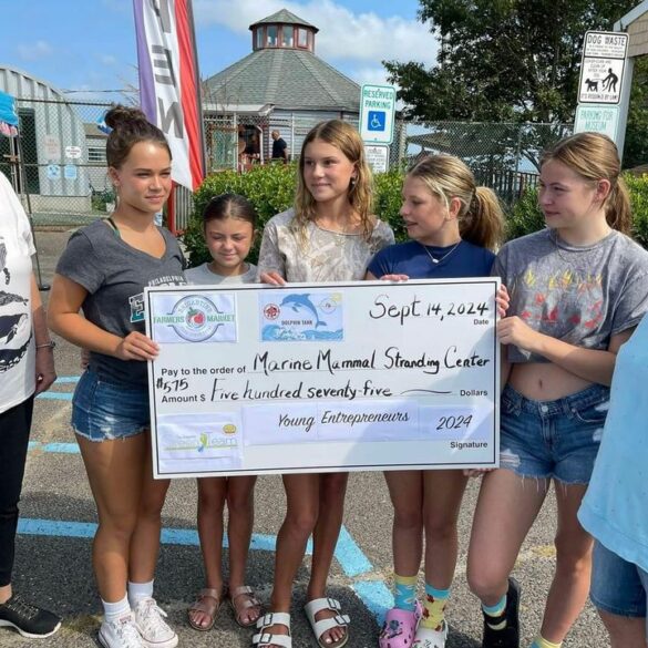 Young new jersey entrepreneurs donate portion of summer profits to save marine mammals - photo licensed by shore news network.