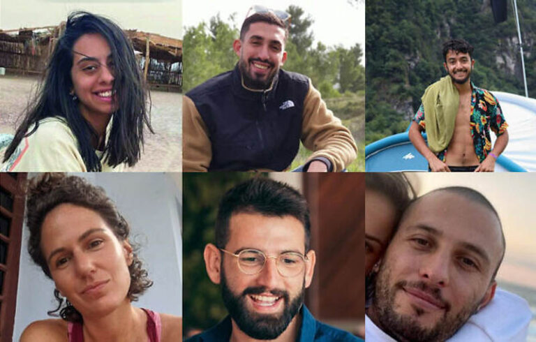 Six israeli hostages found dead in hamas tunnel by idf soldiers - photo licensed by shore news network.