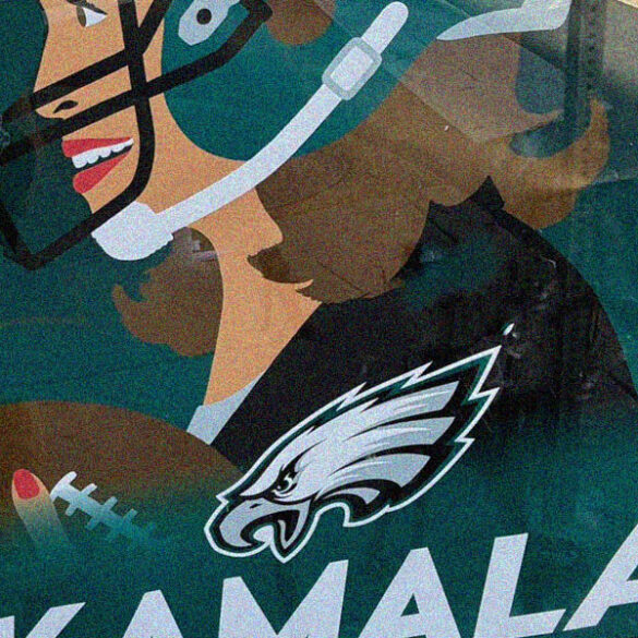 Are the philadelphia eagles pushing for kamala? Team reacts to new bus stop signs - photo licensed by shore news network.
