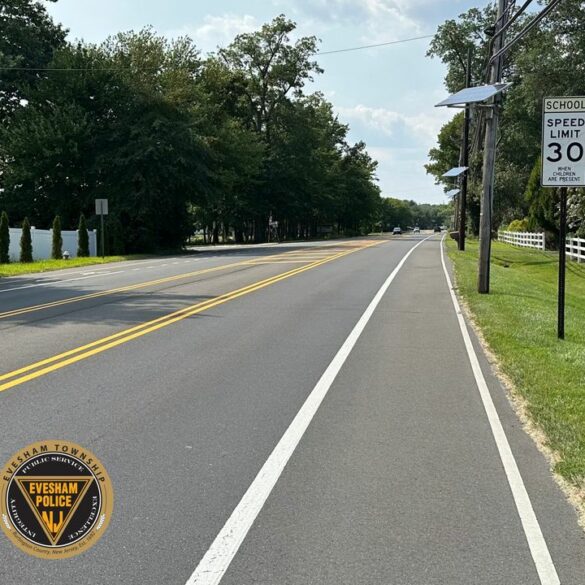 Evesham township police remind drivers of reduced speed limits in school zones - photo licensed by shore news network.