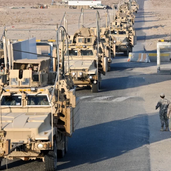 Gearing up for war: u. S. Sending more troops to middle east weeks after v. P. Says no combat zone deployments - photo licensed by shore news network.