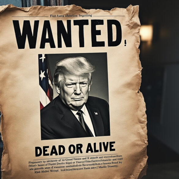A $150,000 bounty has been placed of former president donald trump and the department of justice let us know - photo licensed by shore news network.