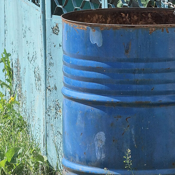 A blue barrel - file photo - not the barrel spotted today in long island
