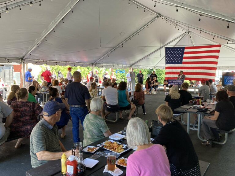 America first republicans hold rally in keyport to support trump campaign - photo licensed by shore news network.