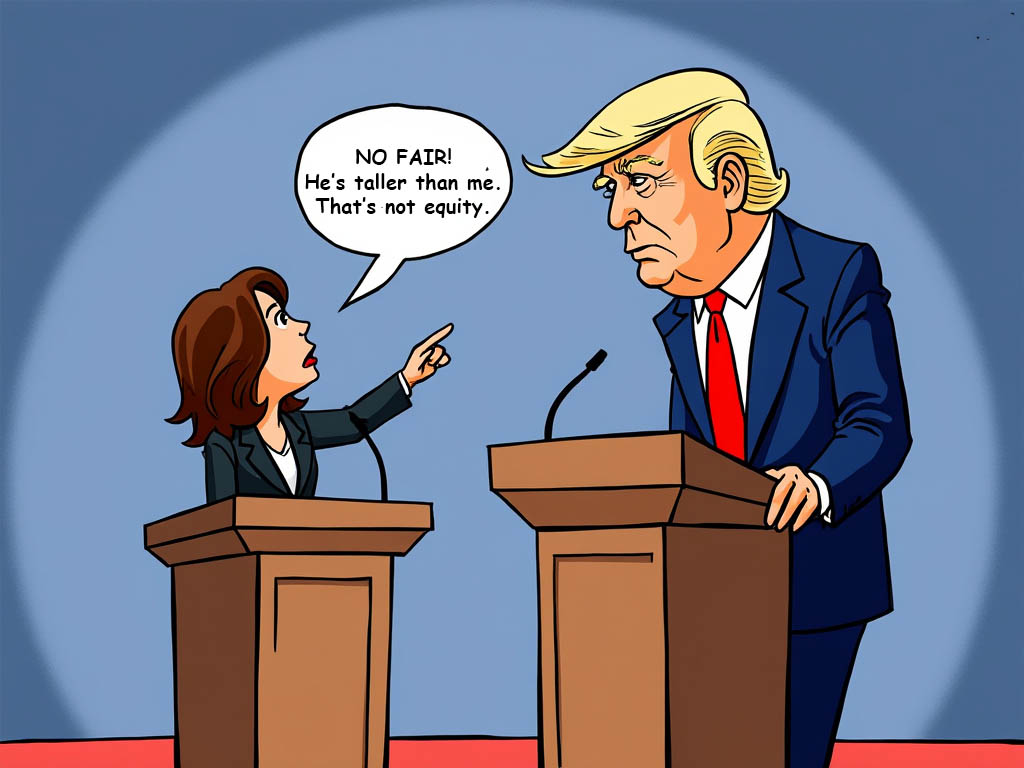 Kamala Harris and team worried her short stature could hurt her in tonight's debate