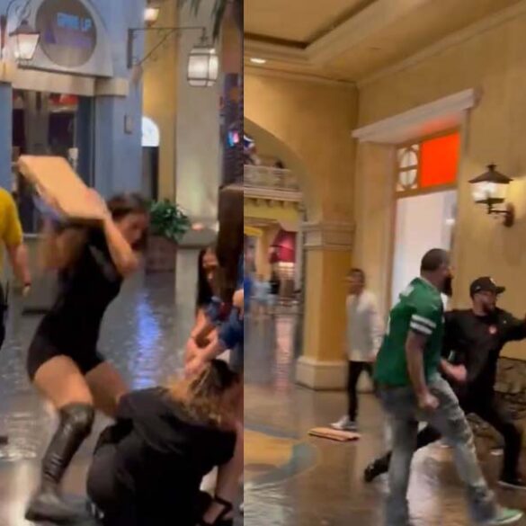 Watch: new jersey couple arrested after knocking out woman with pizza in atlantic city brawl - photo licensed by shore news network.
