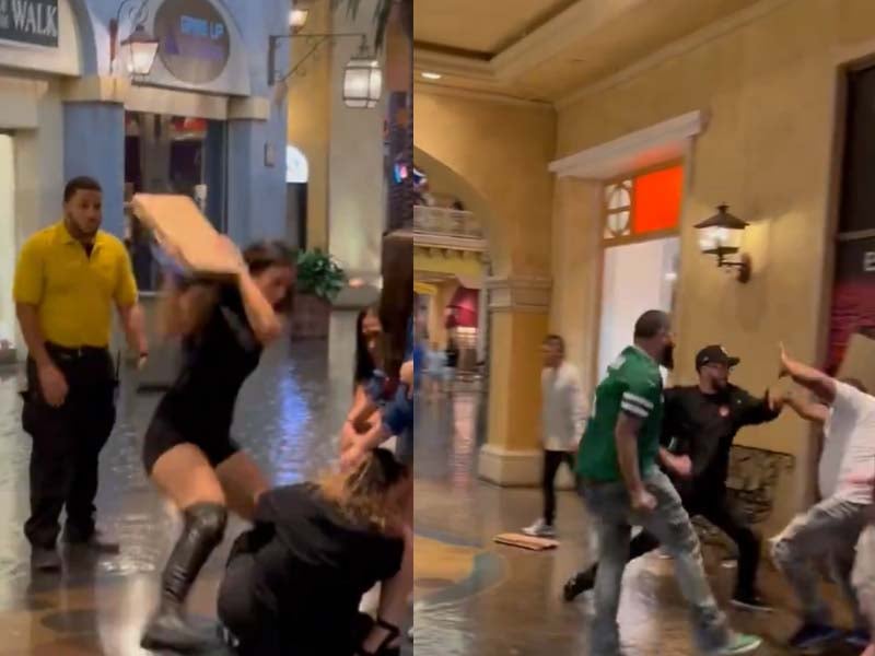 Watch: New Jersey Couple Arrested After Knocking Out Woman With Pizza in Atlantic City Brawl