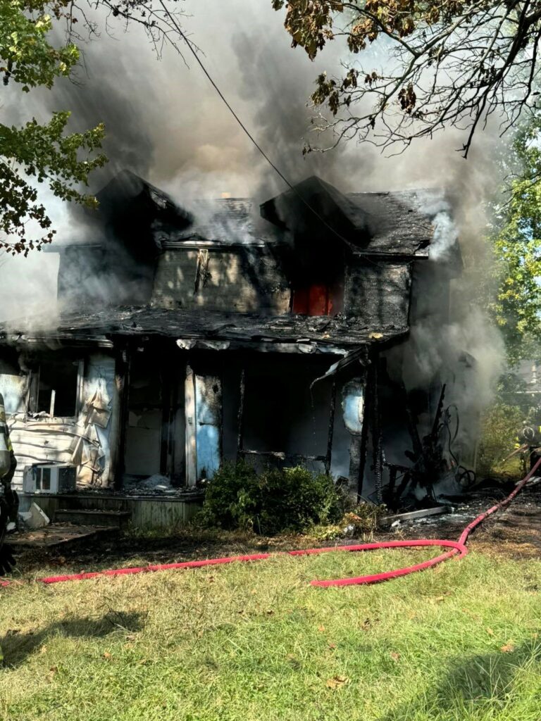 Fire destroys home in edgewood - photo licensed by shore news network.
